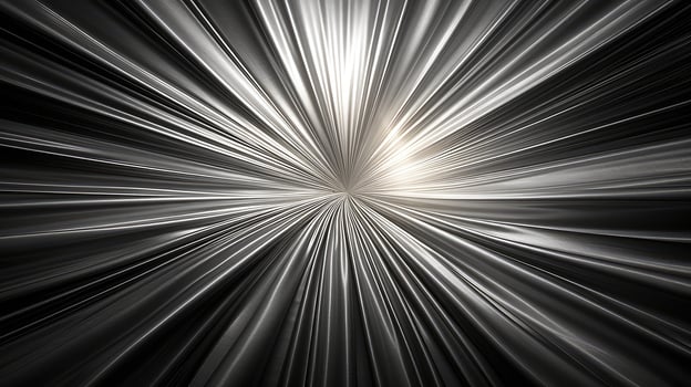 luxurious sunburst black and white photo