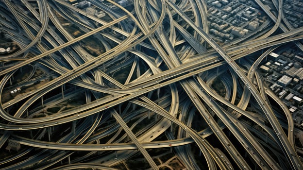 lanes aerial roads photo