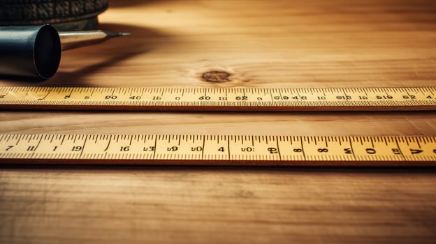 student ruler wood photo