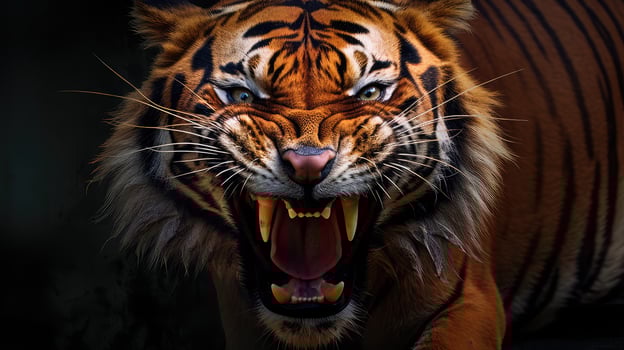 power orange tiger photo