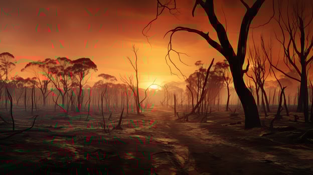 wild australian fire photo