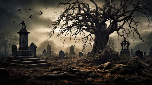 gnarled scary tree photo