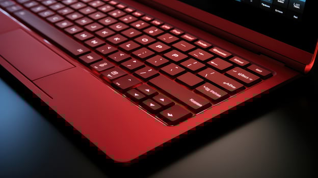 touchpad red keyboard photo