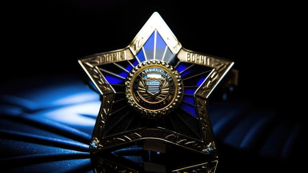 symbol police blue line photo