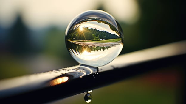 magnifying water droplet transparent photo
