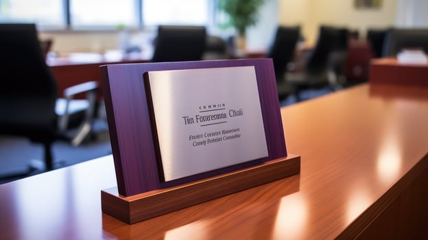 plaque office award photo