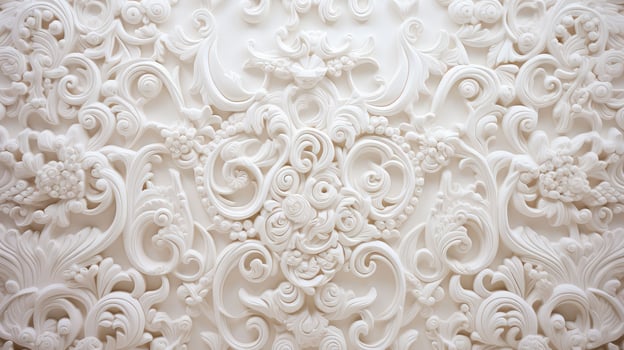 carved textured white wall photo