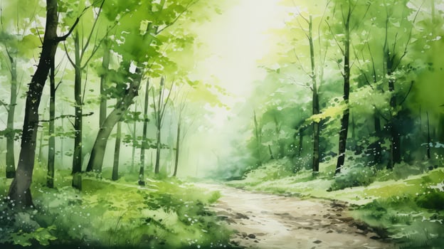 lush watercolour green photo