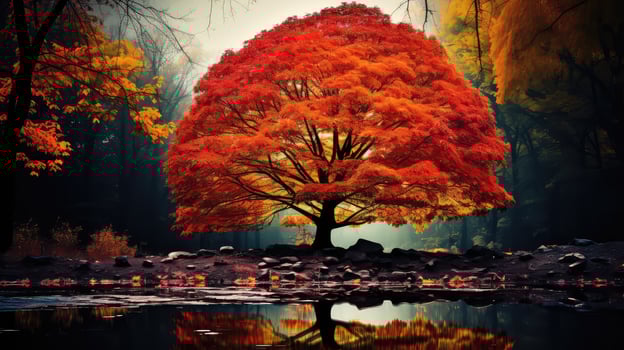 colors trees badge photo