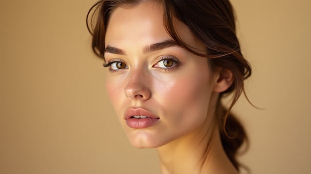 Delicate portrait of an elegant woman with soft highlights. photo