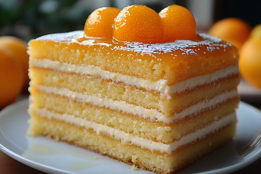 Layered Citrus Cake with Candied Kumquats - Dessert for Celebrations and Culinary Art photo
