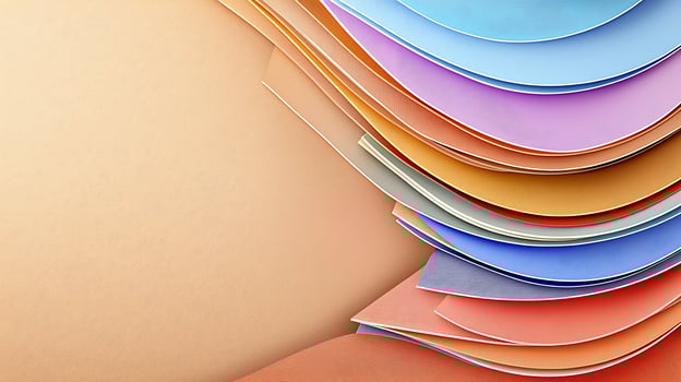 Colorful layers of textured paper creating a vibrant backdrop for creative projects photo