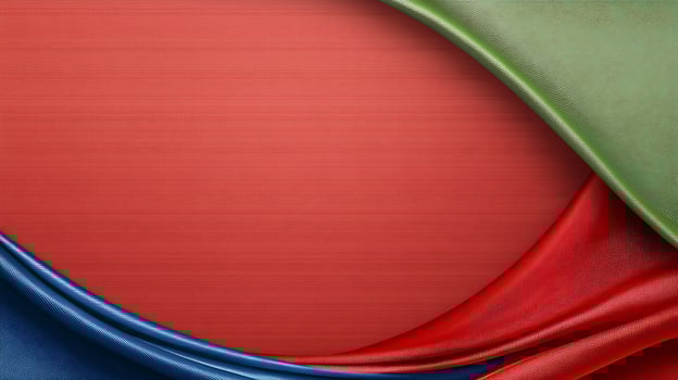 Colorful overlapping fabric textures in vibrant red, green, and blue, creating a dynamic visual appeal photo