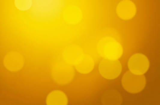 Abstract background round sparkling bokeh lights yellow moves background photo