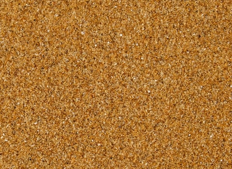 Close up Golden sand with fine texture of desert or beach. Granules small and tightly packed, uniform and natural pattern. Ideal for yellow textures, summer sun holiday concept or design elements photo