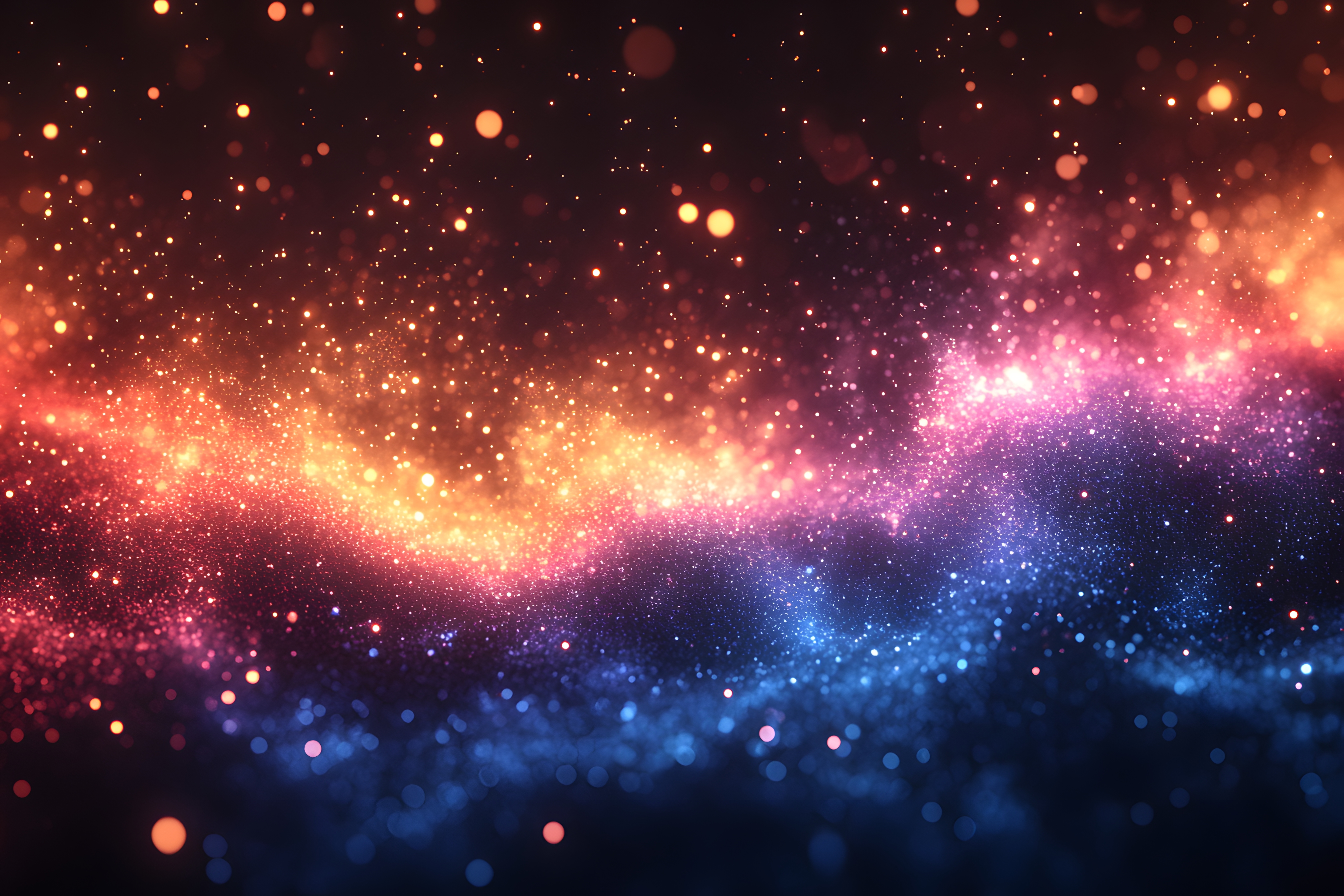 Vibrant Cosmic Energy with Multicolored Sparkling Light Particles Perfect for Digital Art and Design photo