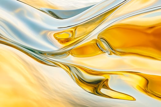 Abstract Gold and Silver Liquid Waves photo