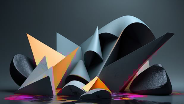 This is a creative abstract studio composition that cleverly plays with light and shadow photo