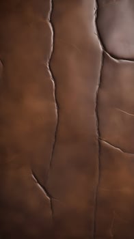 A close-up of textured leather with pronounced wrinkles, rich color, and an aged finish. photo