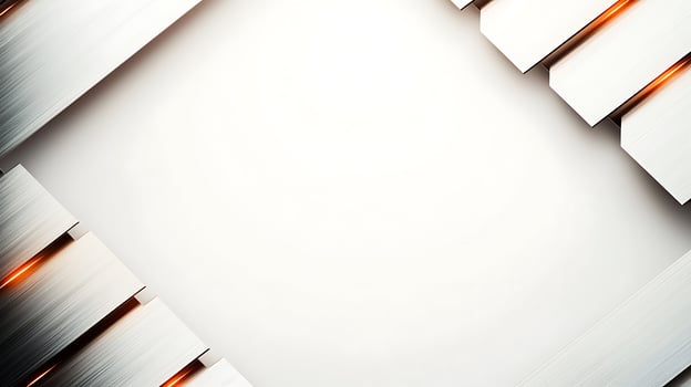 Abstract metallic background with sleek lines and warm accents, ideal for modern design projects photo