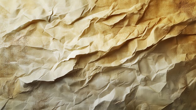 Crumpled aged paper texture background photo