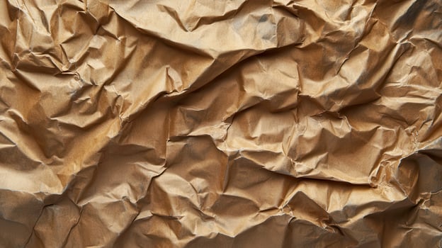 Crumpled brown paper background photo