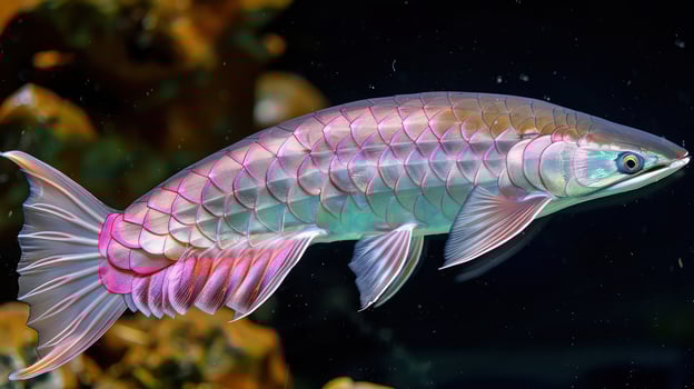 Colorful freshwater fish swimming gracefully in a vibrant aquatic environment photo
