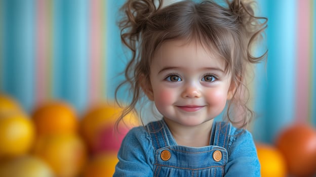 A little girl with a big smile photo