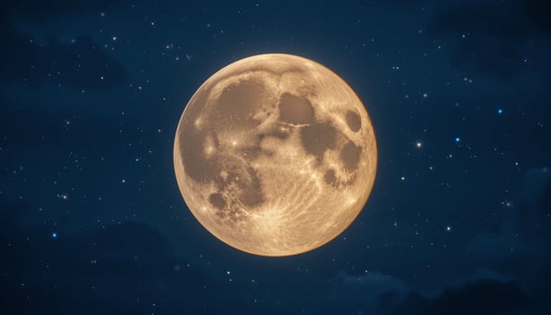 The full moon is seen in the night sky photo