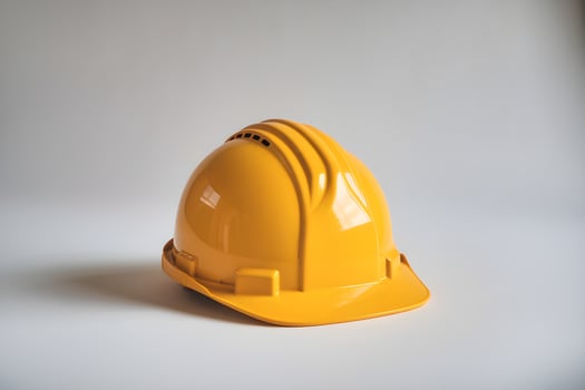 A yellow hard cap photo