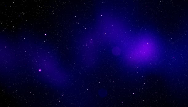 A mystical night sky filled with deep purple hues and scattered stars, creating a sense of wonder and tranquility, ideal for fantasy themes and cosmic designs. photo