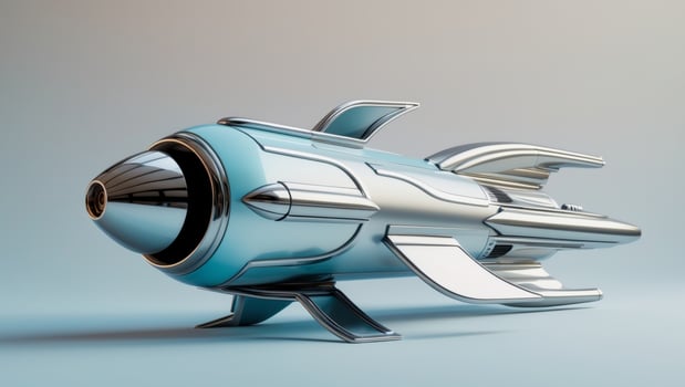This is a Stylish Retro Rocket Design that is ideal for various Creative Projects and ventures. photo