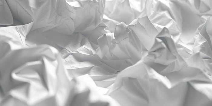 Textured background of crumpled and folded paper forming an abstract design. photo