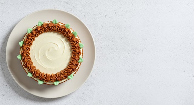 Delicious Creamy Cake Brown Buttercream Frosting Sweet Treat food tasty baked sugar bakery pastry photo
