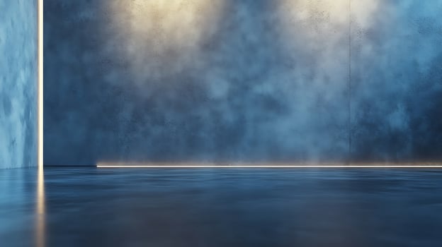 Abstract concrete room interior. A minimalistic and simple design with an atmospheric and contemplative feel. Ideal as an elegant backdrop. photo