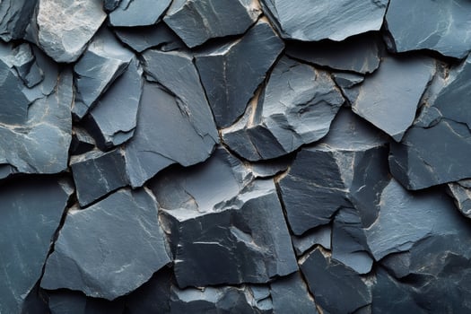 Natural slate stones forming a textured surface photo