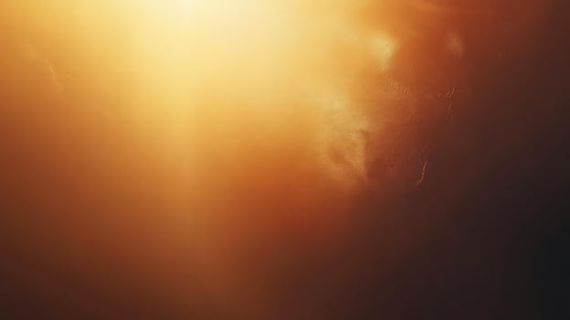 Abstract image of a golden light gradient fading into a dark, earthy tone, creating a sense of warmth and mystery. Dreamlike background. photo