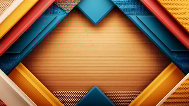 Vibrant geometric abstract background with layered textures and colors for creative design use photo