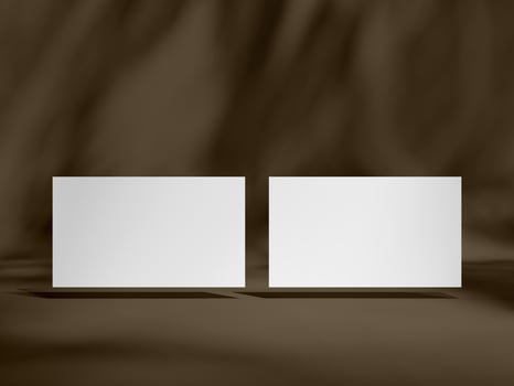 Sleek Mockup for Business Card Presentation in Neutral Tones photo