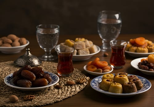 An Iftar time desk at Holy Ramadan 02 photo