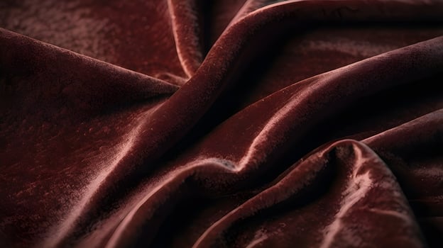 A plush, deep-colored velvet fabric displaying gentle light reflections and shadows. photo