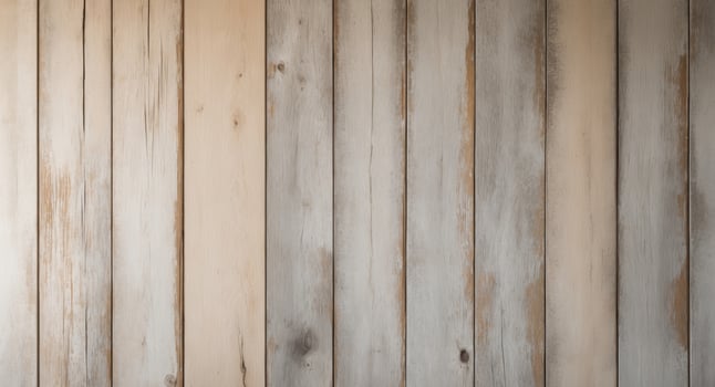 Wooden wall with white paint and wood planks photo