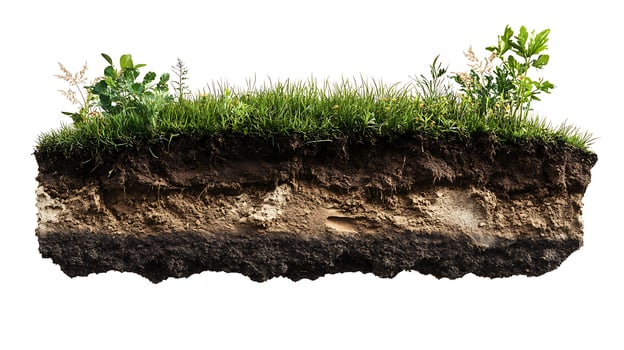 Earthquake, soil, and grass photo