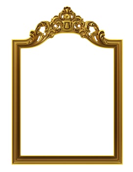 Texture of golden classic arched frame 3 photo