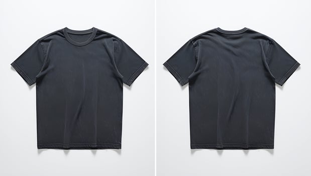 Fashion Stock Image dentical Dark Gray T-Shirts photo