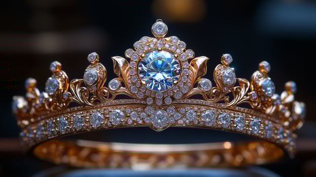 A beautiful crown with diamonds on it photo