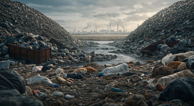 Polluted River Industrial Waste Environmental Disaster Stones Smog Rocks Toxic Water Earth Nature photo