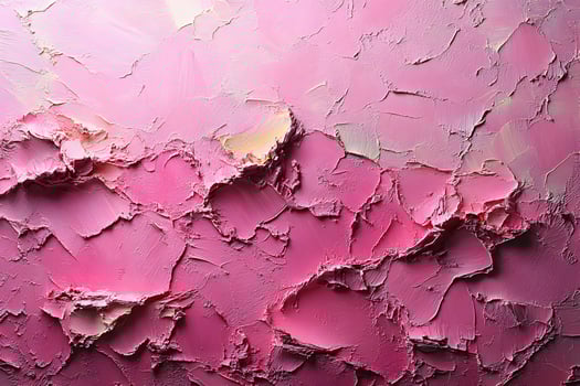 Textured Pink Abstract Art - Vibrant Acrylic Paint Layers for Modern Wall Decor photo