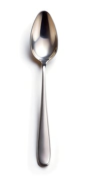 spoon on white background for food photo