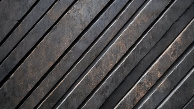 Dark Diagonal Metal Texture with Weathered Surface photo